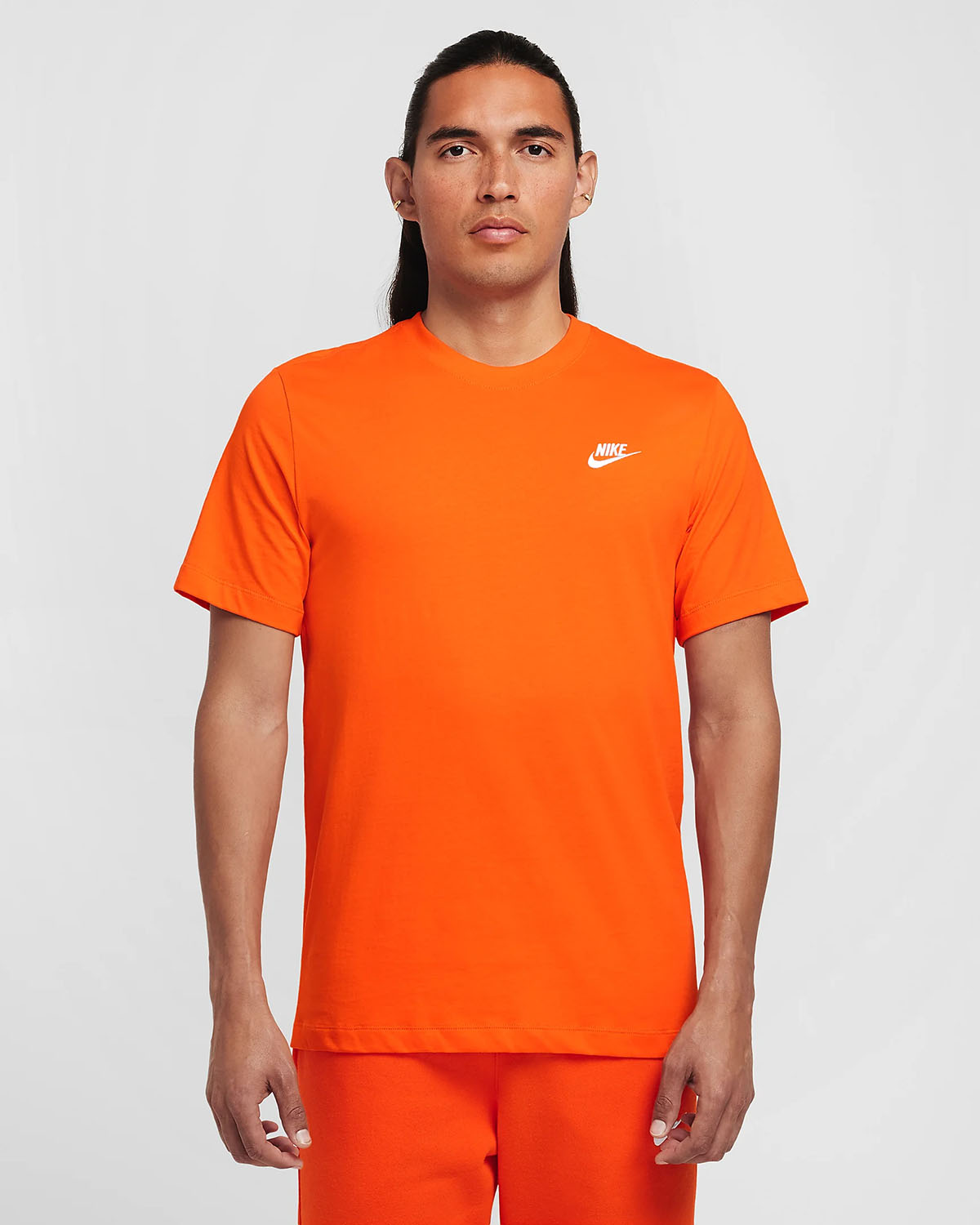 Nike Sportswear Club T Shirt Safety Orange 1