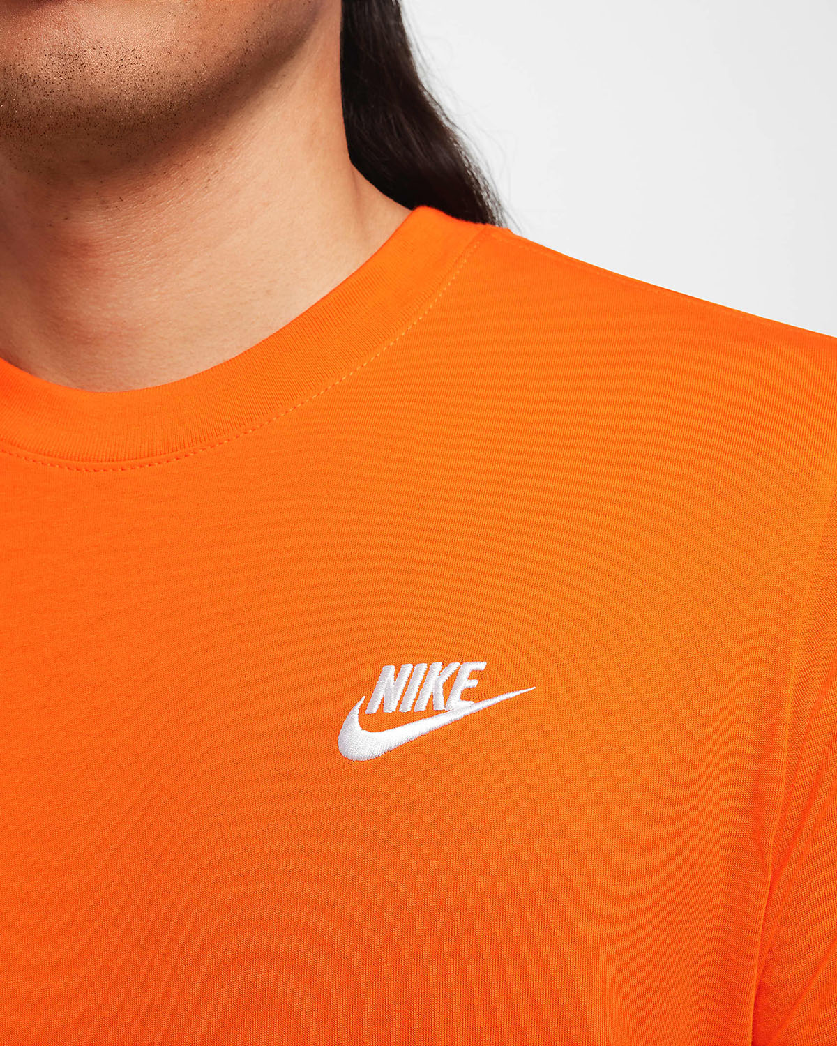 Nike Sportswear Club T Shirt Safety Orange 2