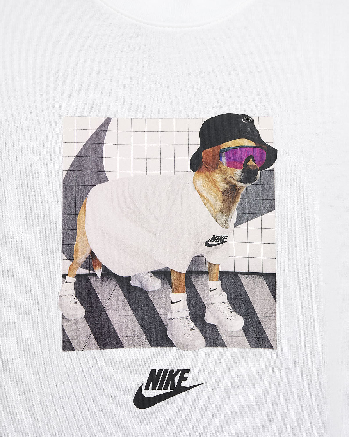 Nike Sportswear Shoe Dog T Shirt White 3