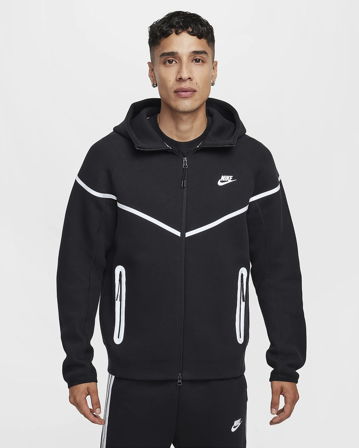 Nike-Tech-Fleece-Full-Zip-Windrunner-Jacket-Hoodie-Black-Silver