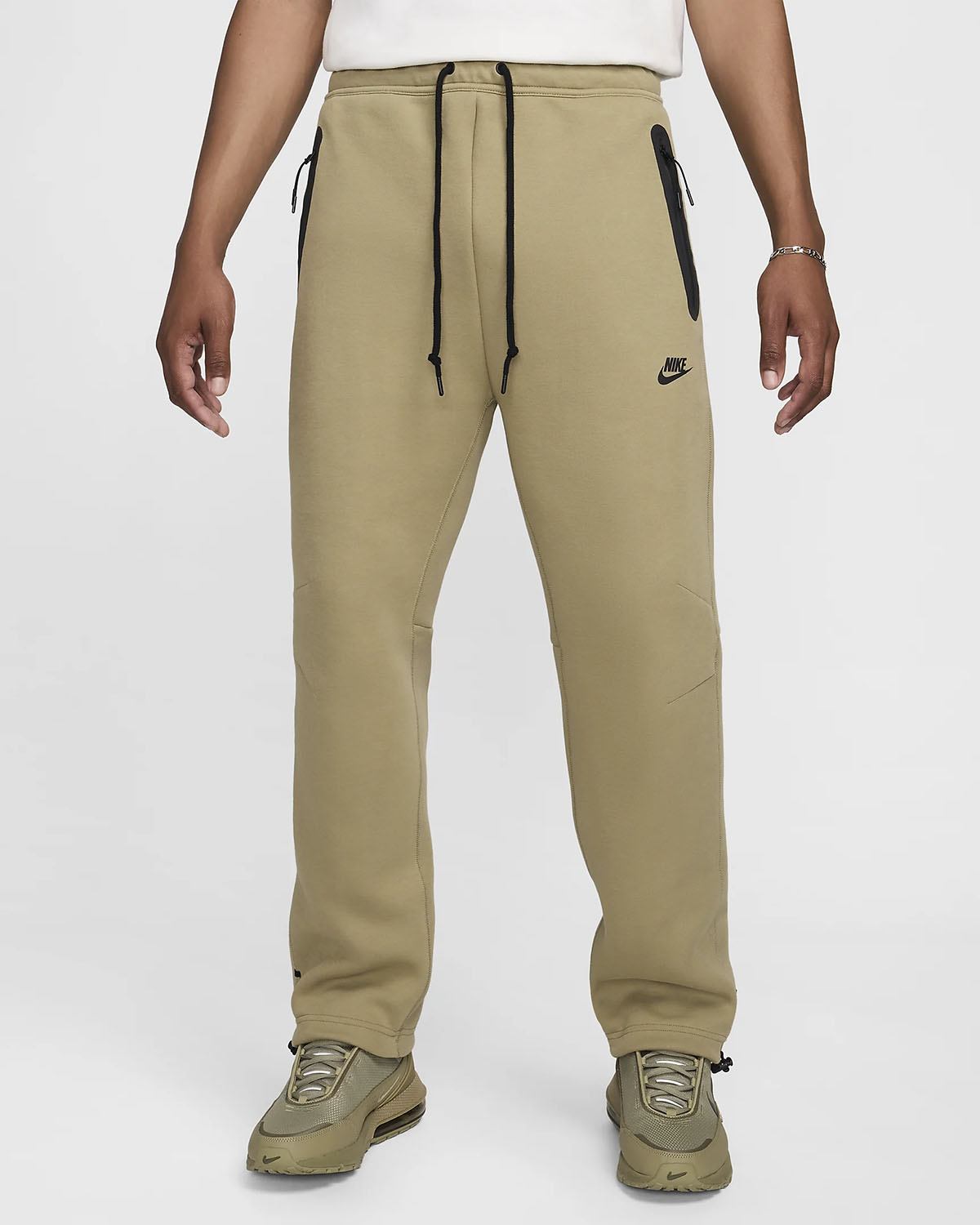 Nike-Tech-Fleece-Open-Hem-Pants-Neutral-Olive-Black