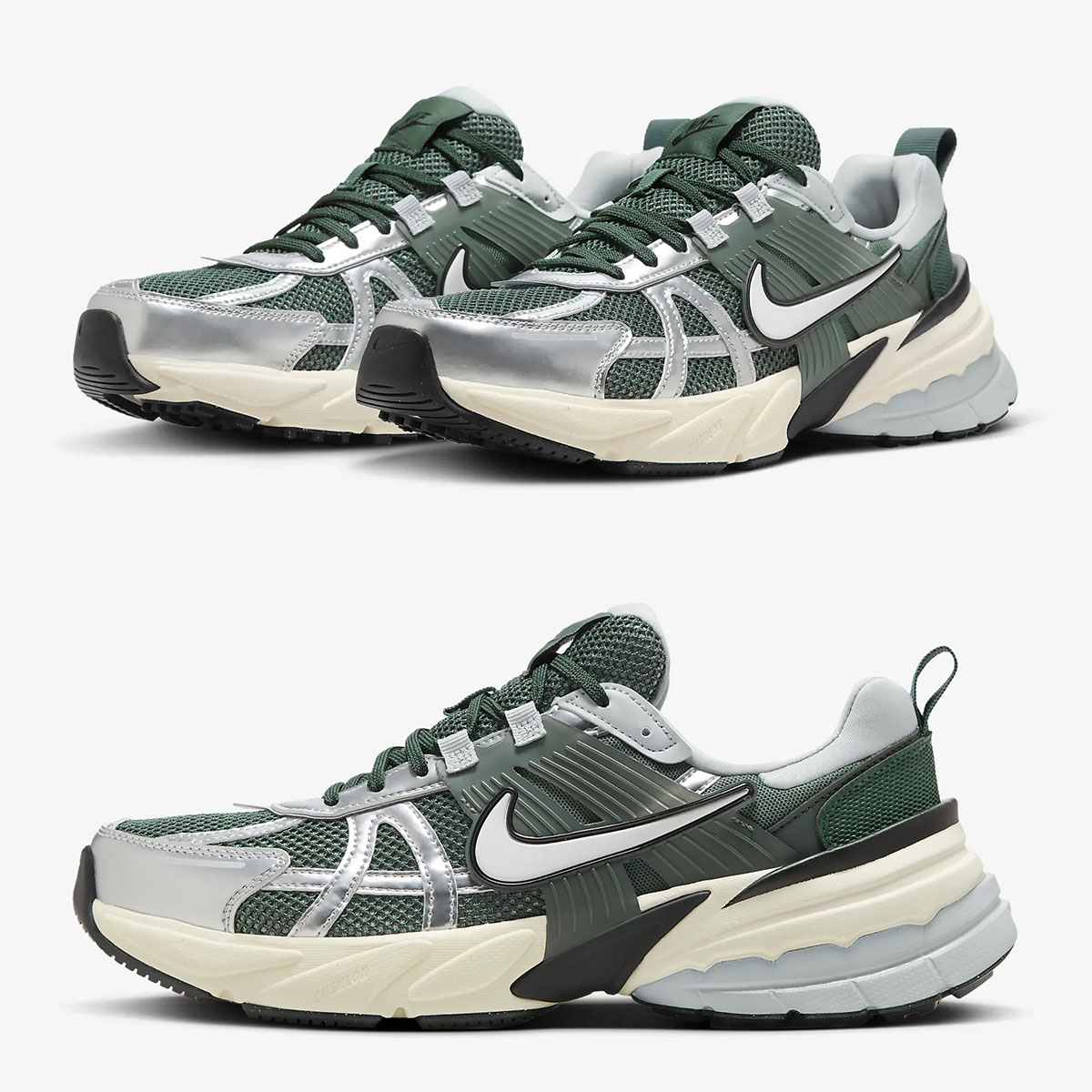 Nike V2K Run Vintage Green Wolf Grey