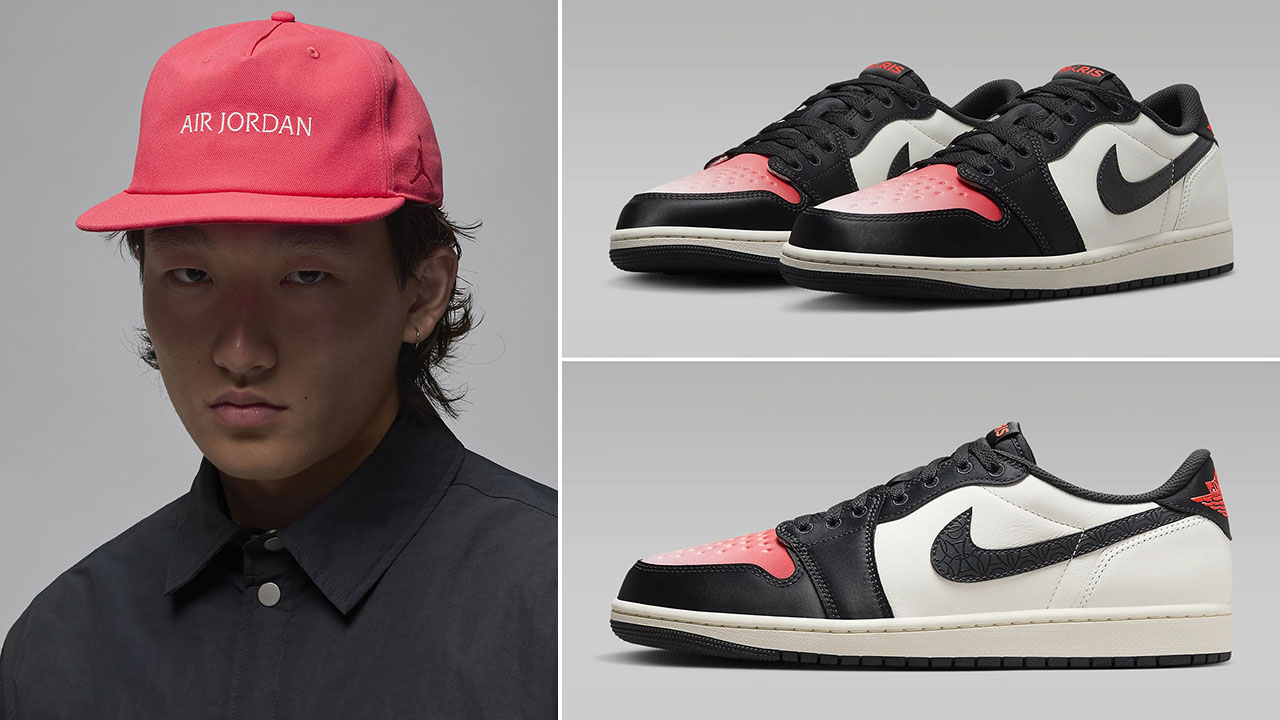 PSG Air Jordan 1 Low OG Hat to Match Sneakers