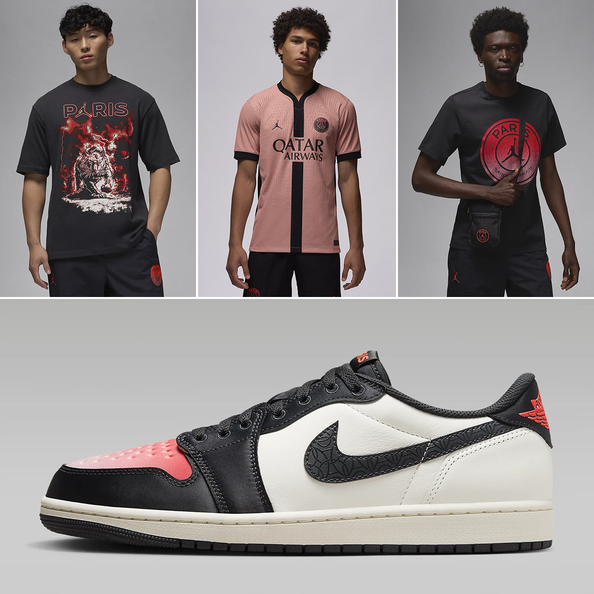 PSG Air Jordan 1 Low OG Paris Saint Germain Outfits