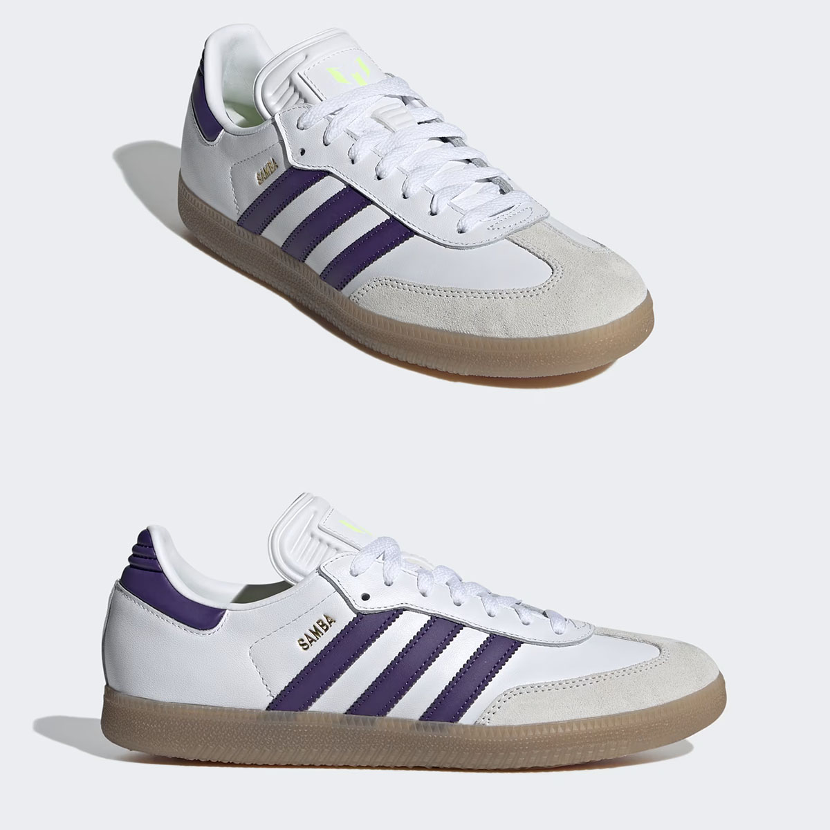 adidas Samba Messi Cloud White Purple Gum