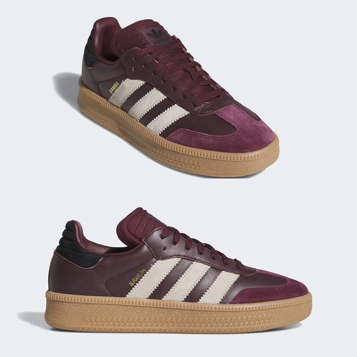 adidas Samba XLG Maroon Wonder Beige Gum