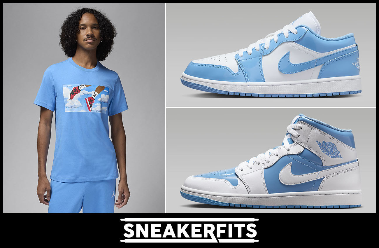 Air Jordan 1 Legend Blue Shirt Outfit Sneakerfits