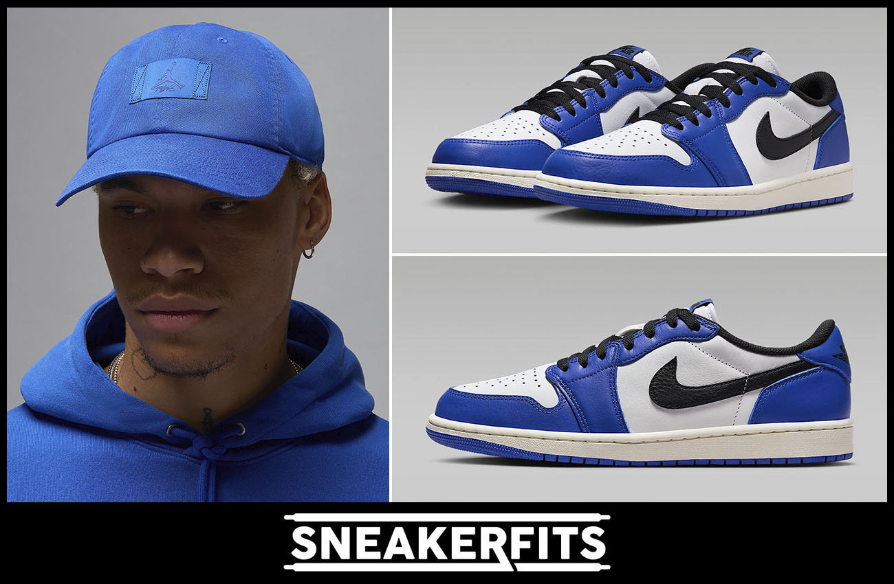 Air Jordan 1 Low OG Game Royal Dad Hat Outfit