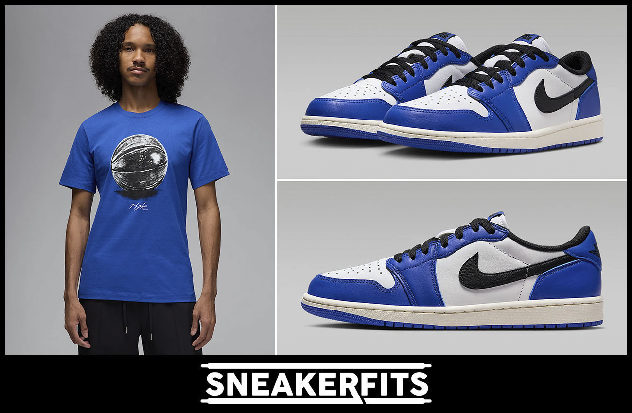 Air Jordan 1 Low OG Game Royal Shirt Outfit