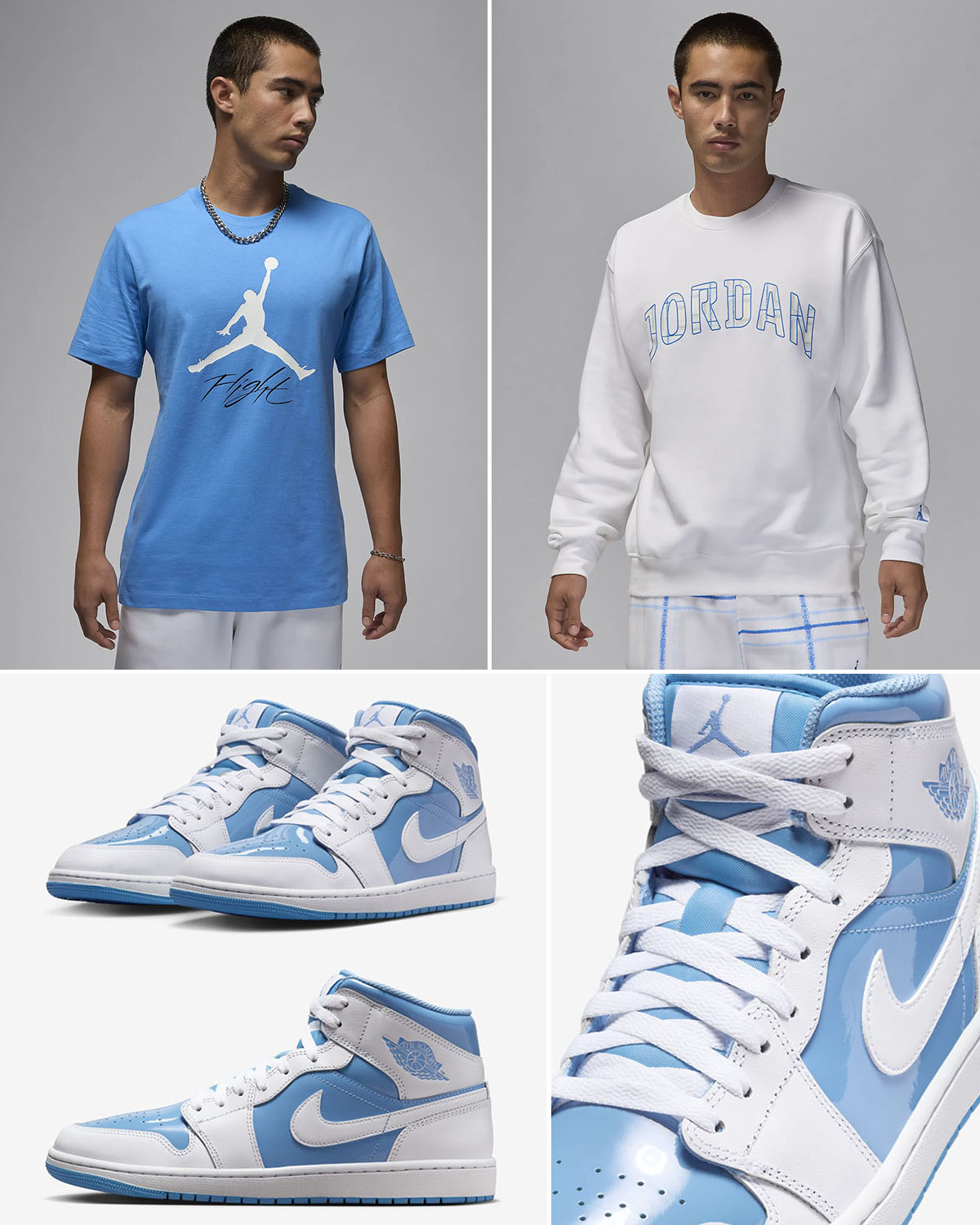 Air Jordan 1 Mid Legend Blue Outfits