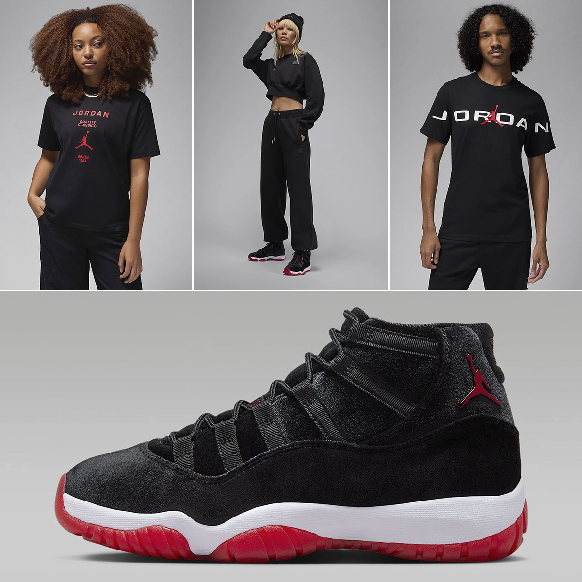 Air Jordan 11 Bred Velvet Outfits