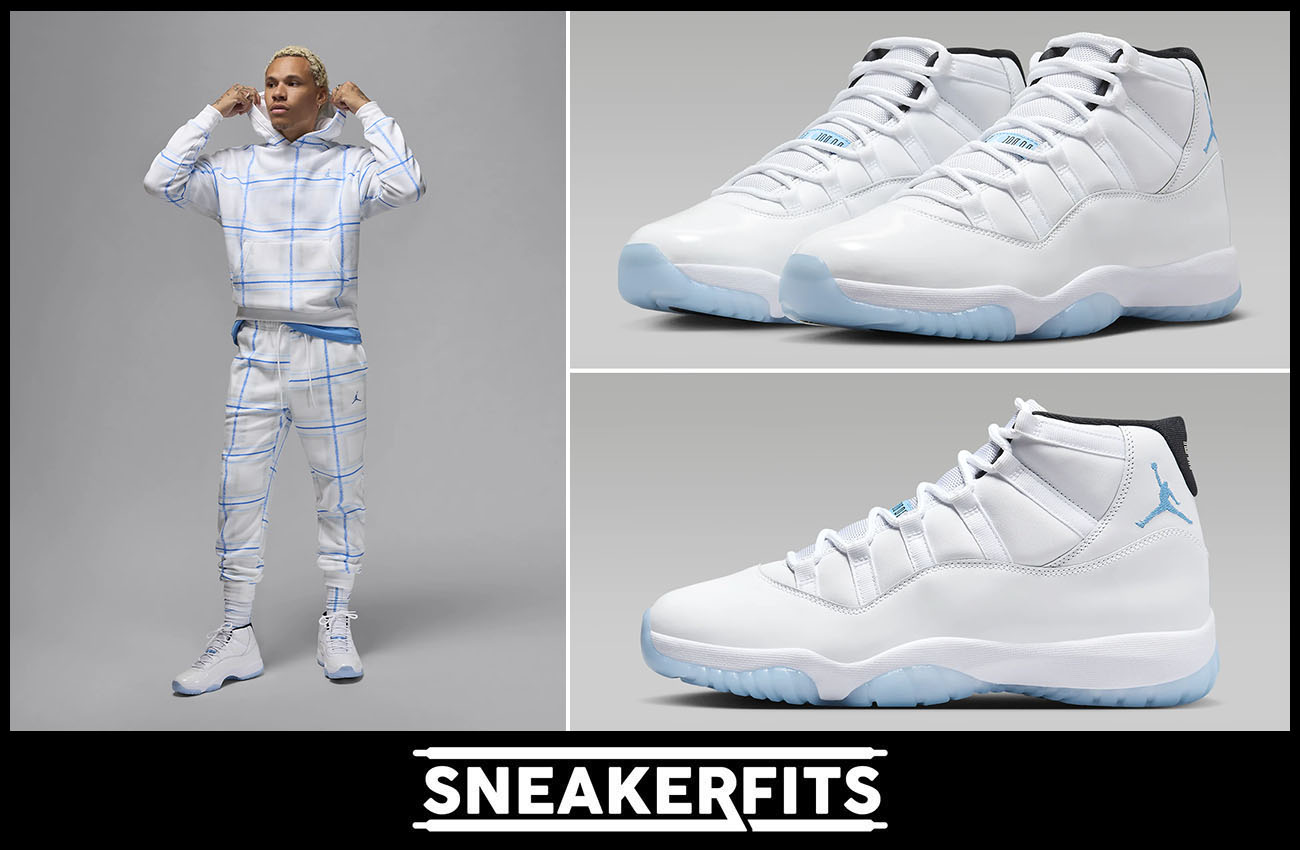 Air Jordan 11 Legend Blue 2024 Holiday Clothing Outfit to Match Sneakers