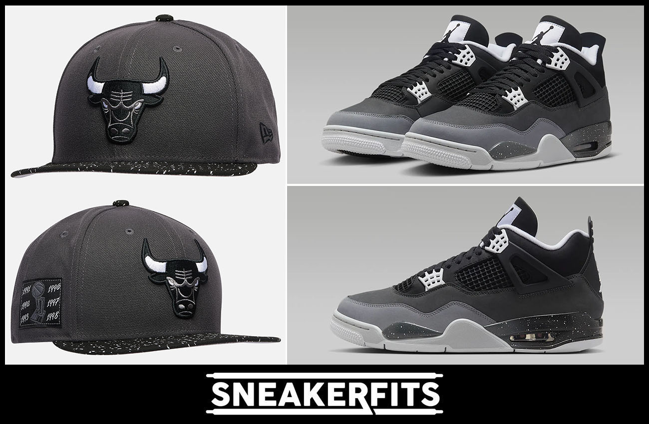 Air Jordan 4 Fear Bulls Hat New Era Cap to Match Sneakers