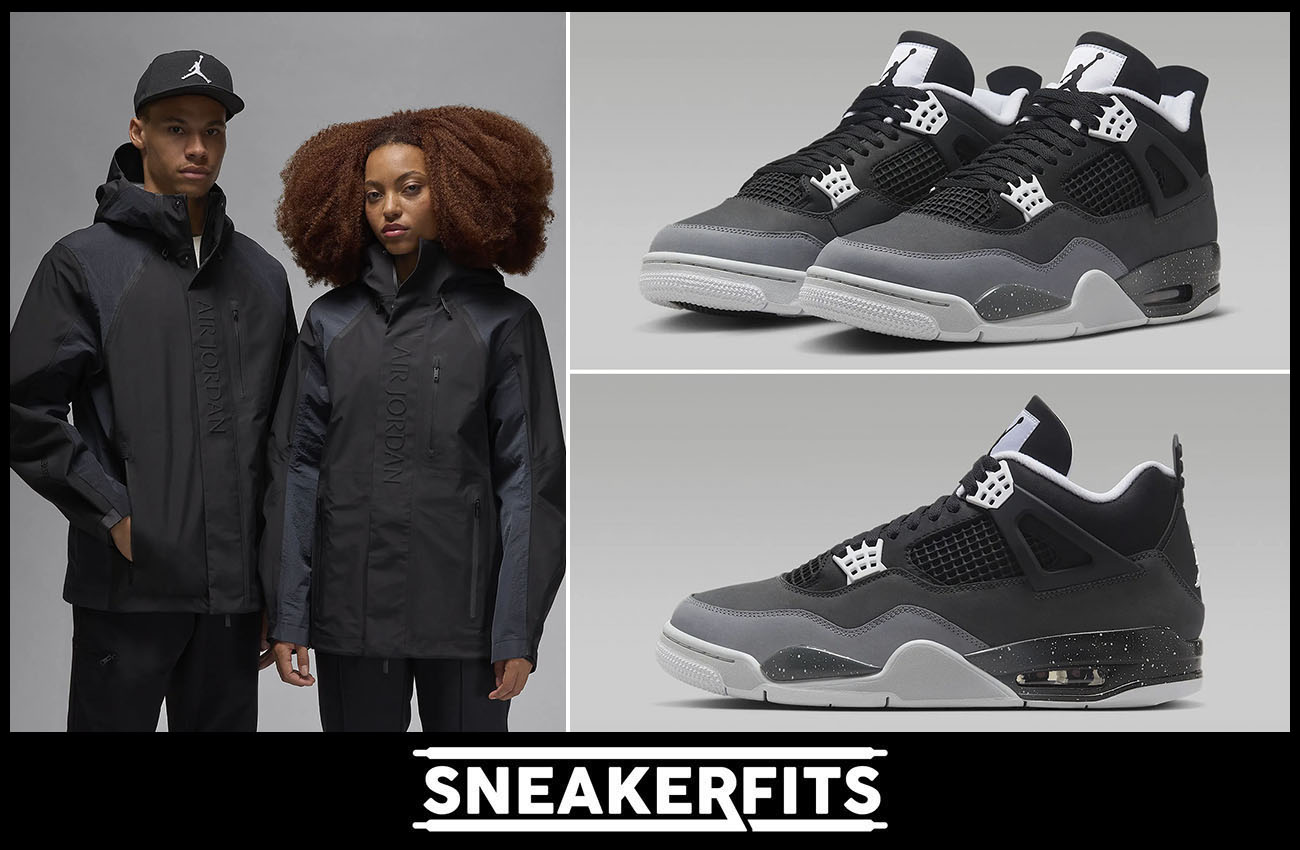 Air Jordan 4 Fear Gore Tex Jacket Outfit Sneakerfits