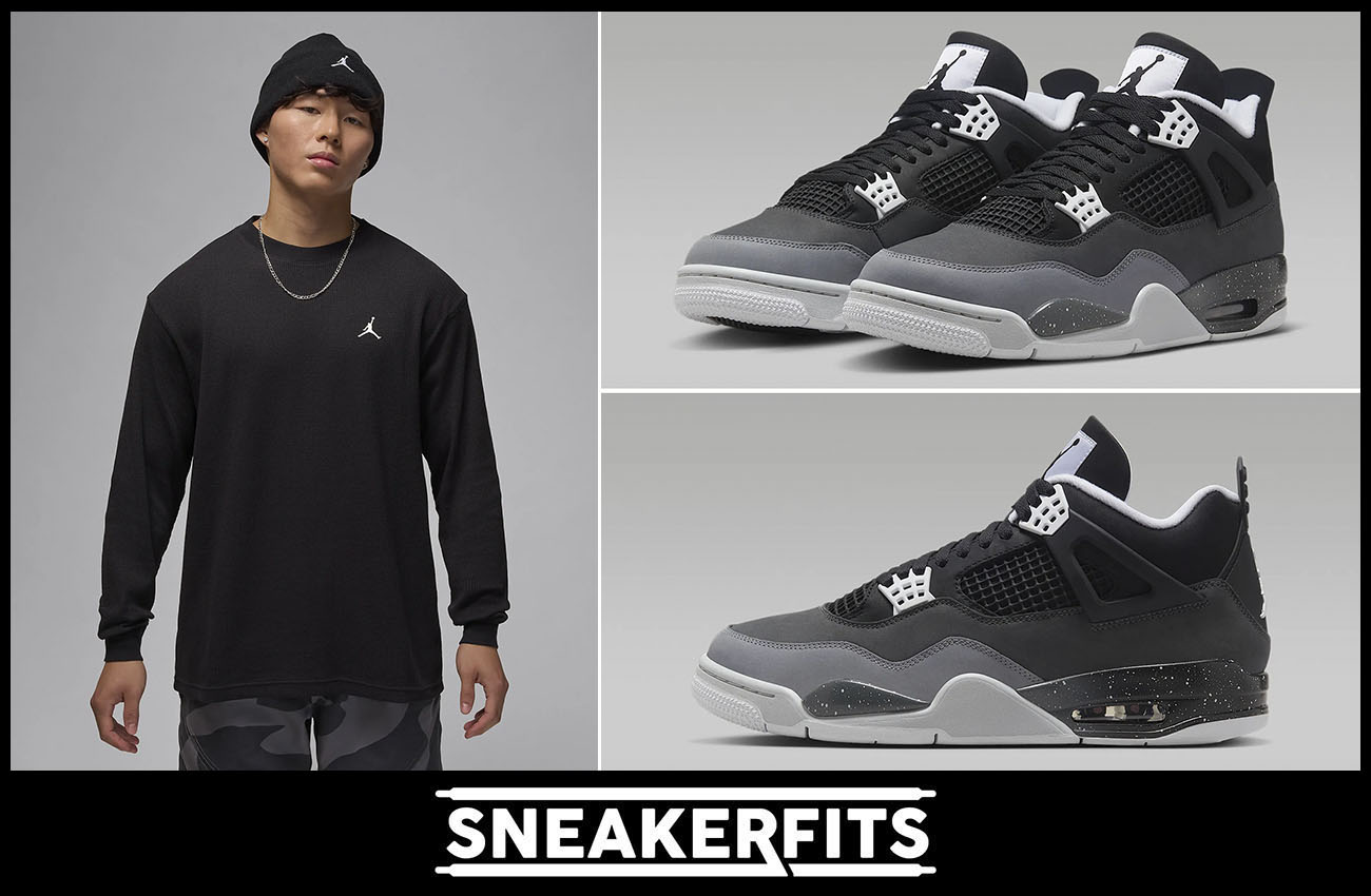 Air Jordan 4 Fear Long Sleeve Top Outfit Sneakerfits