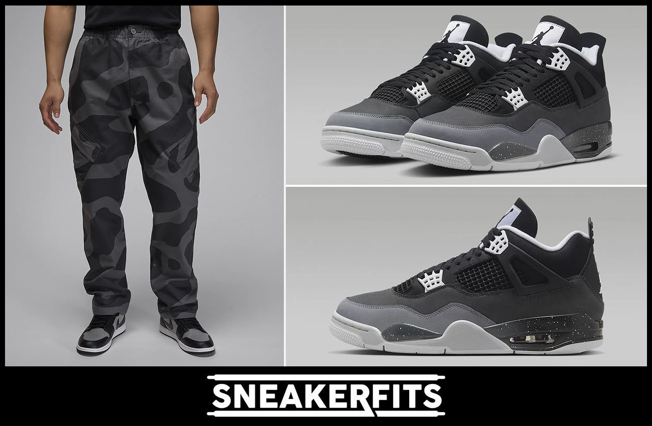 Air Jordan 4 Fear Pants Outfit