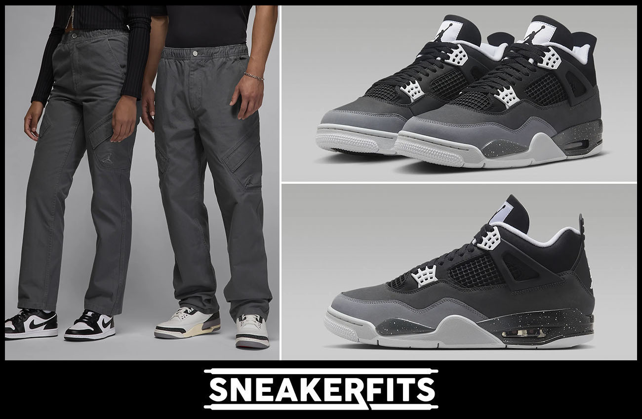 Air Jordan 4 Fear Pants to Match Shoes Sneakerfits