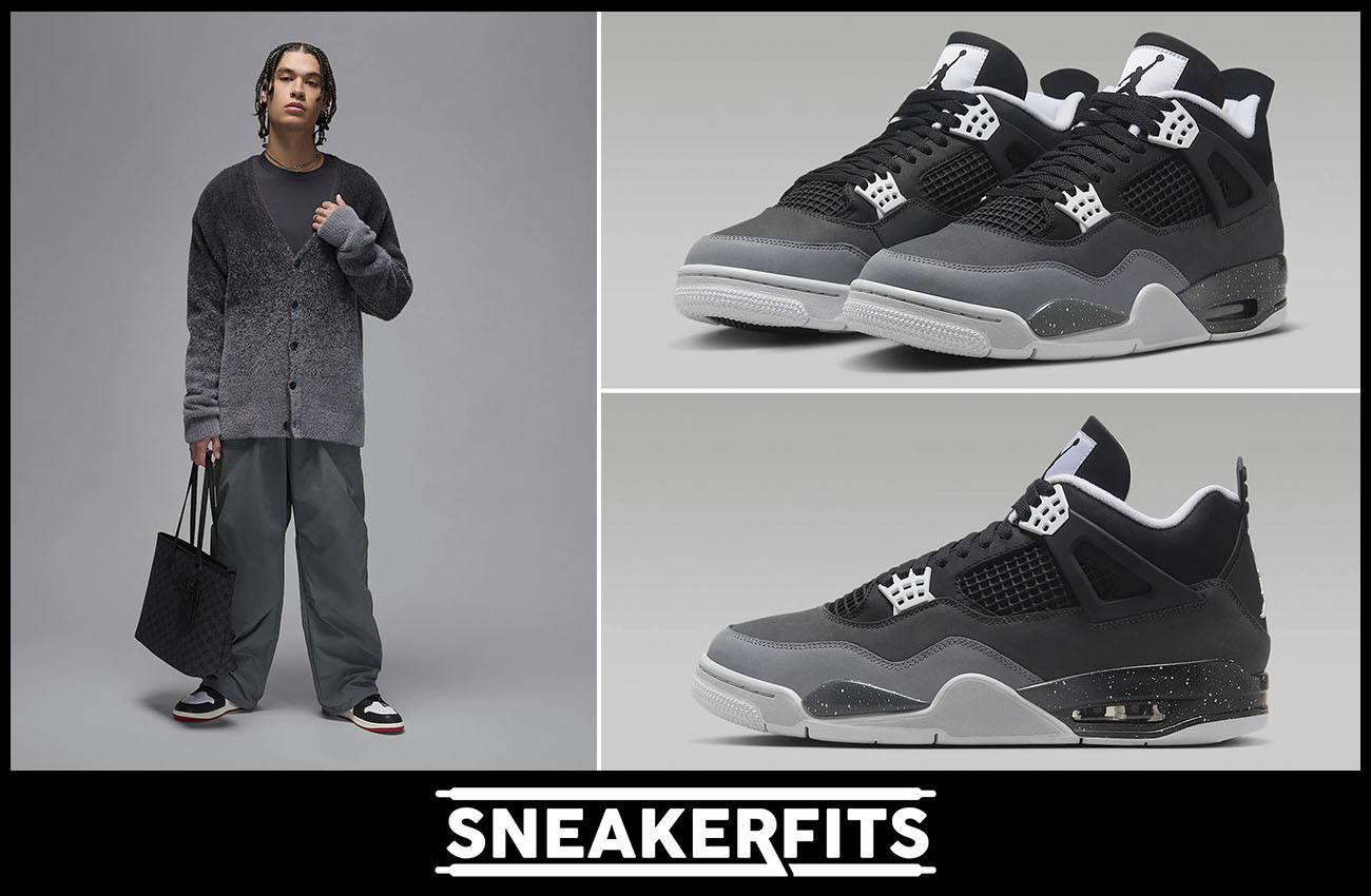 Air Jordan 4 Fear Sweater Pants Outfit Sneakerfits