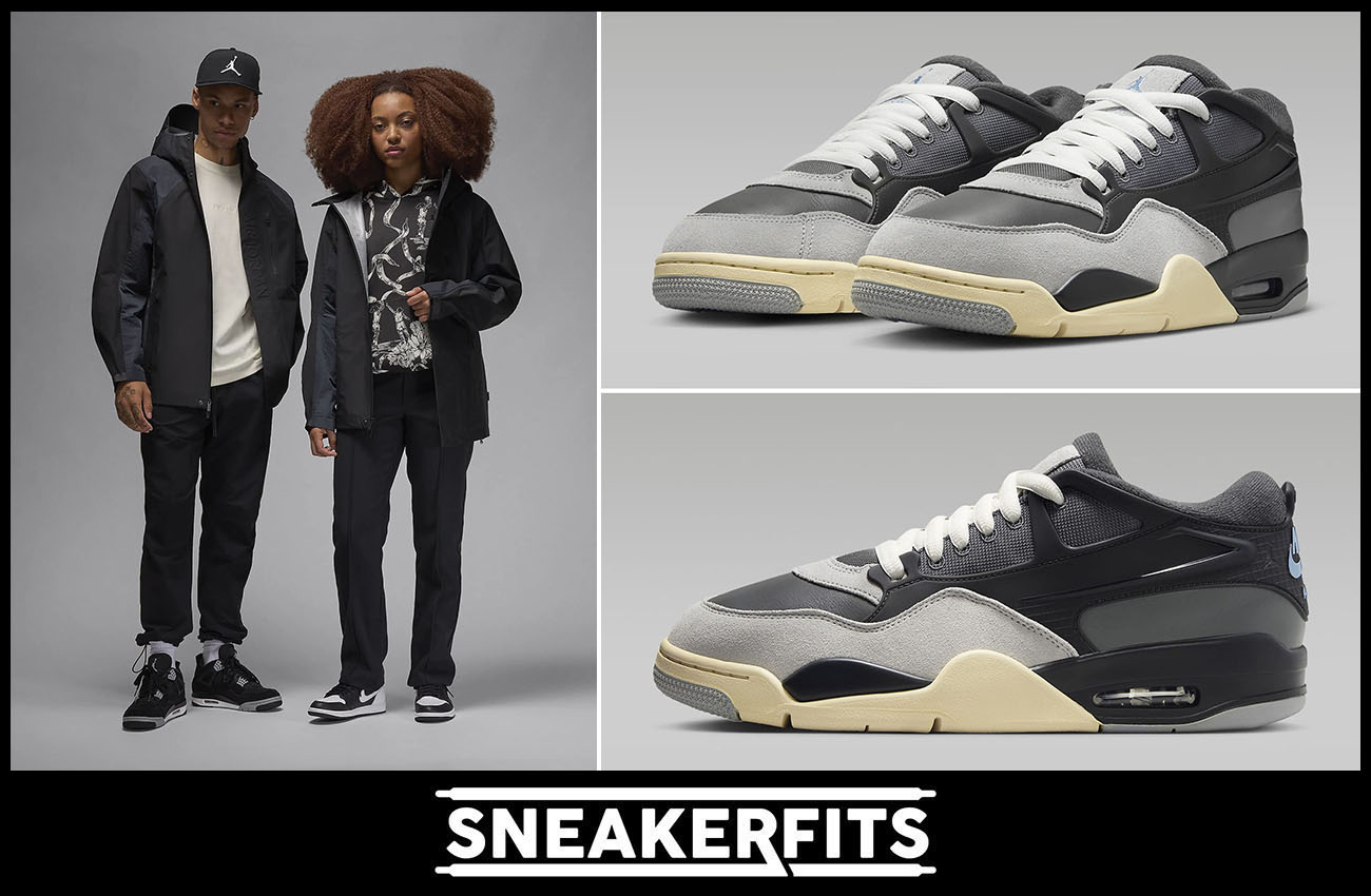 Air Jordan 4 RM Iron Grey Off Noir Jacket Outfit Sneakerfits