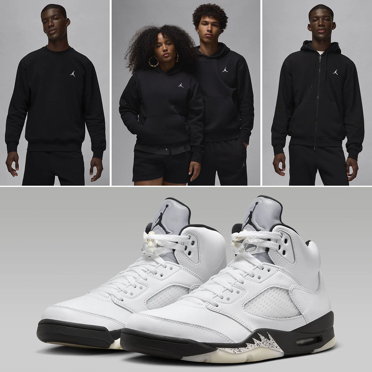 Air Jordan 5 Reverse Metallic Fleece Apparel Outfits