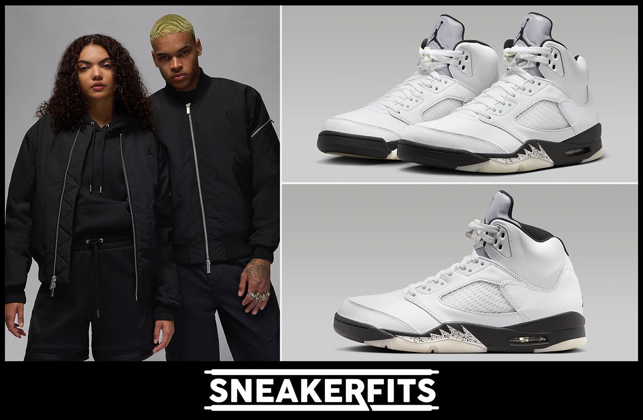 Air Jordan 5 Reverse Metallic Jacket Outfit Sneakerfits