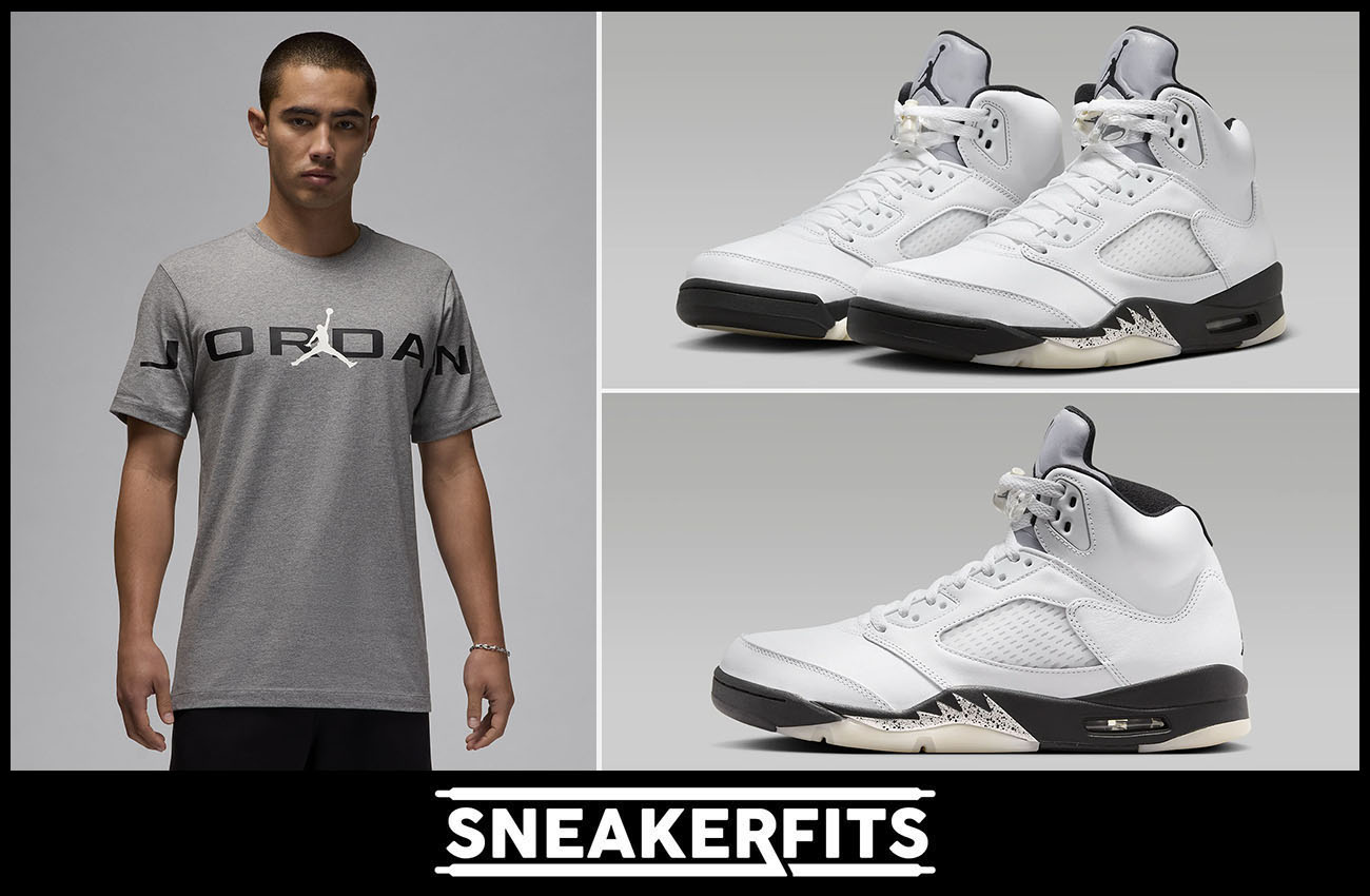 Air Jordan 5 Reverse Metallic Shirt Outfit Sneakerfits