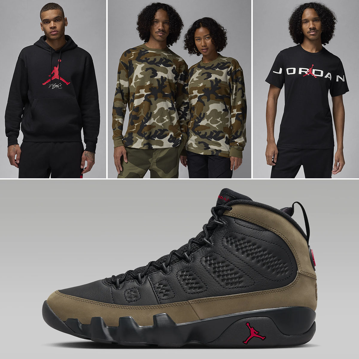 Air Jordan 9 Olive 2024 Outfits