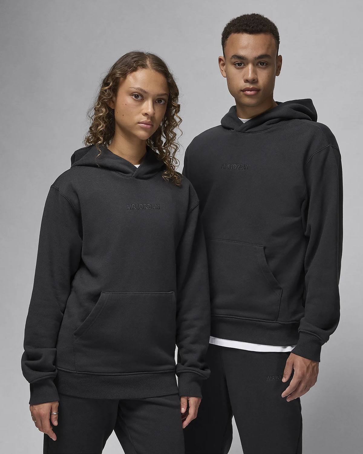 Air Jordan Wordmark Fleece Hoodie Off Noir