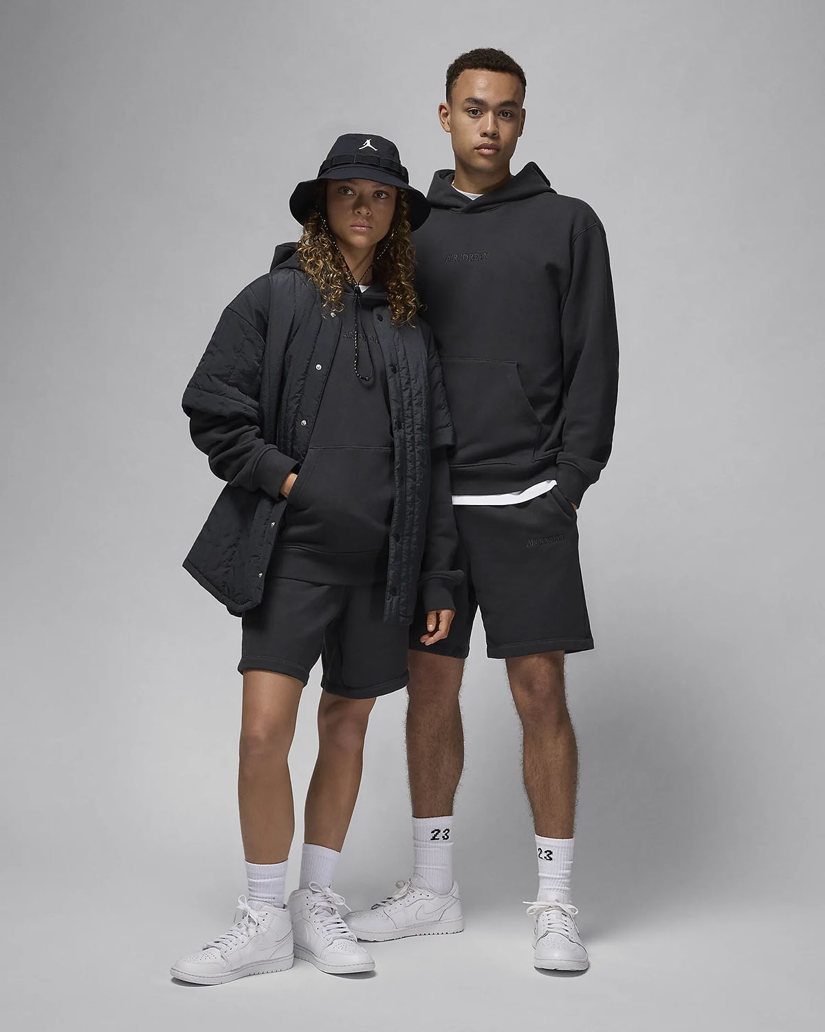 Air Jordan Wordmark Fleece Shorts Off Noir Outfit