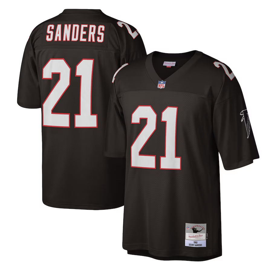 Deion Sanders Atlanta Falcons Black Jersey