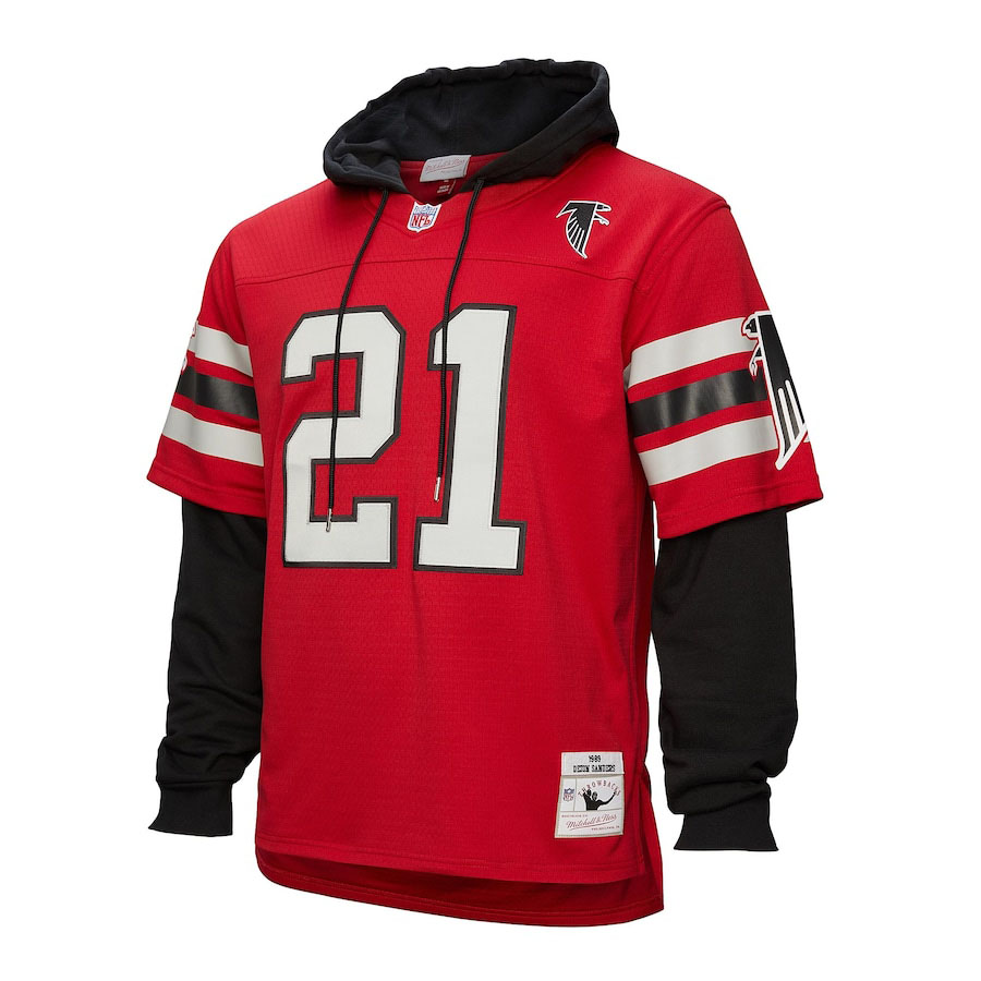 Deion Sanders Atlanta Falcons Hoodie Jersey 1