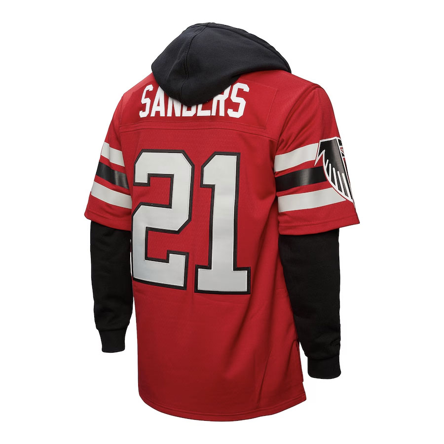 Deion Sanders Atlanta Falcons Hoodie Jersey 2