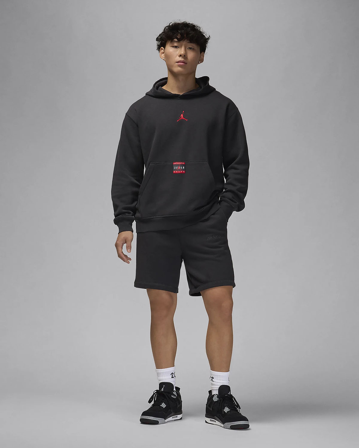 Jordan Brooklyn Fleece Hoodie Off Noir Outfit