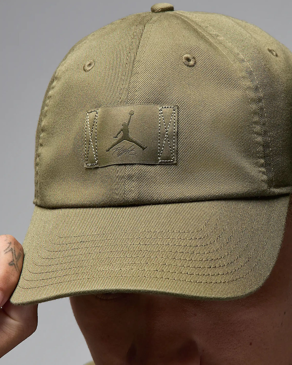 Jordan Club Cap Adjustable Hat Medium Olive 3