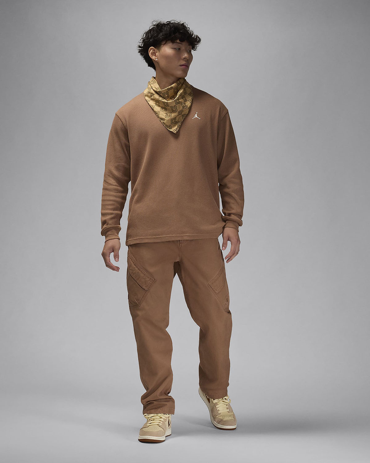 Jordan Essentials Long Sleeve Top Archaeo Brown Outfit