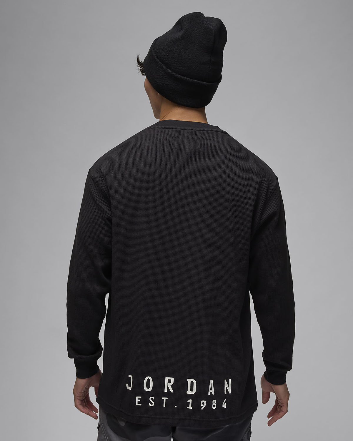 Jordan Essentials Long Sleeve Top Black Sail 2