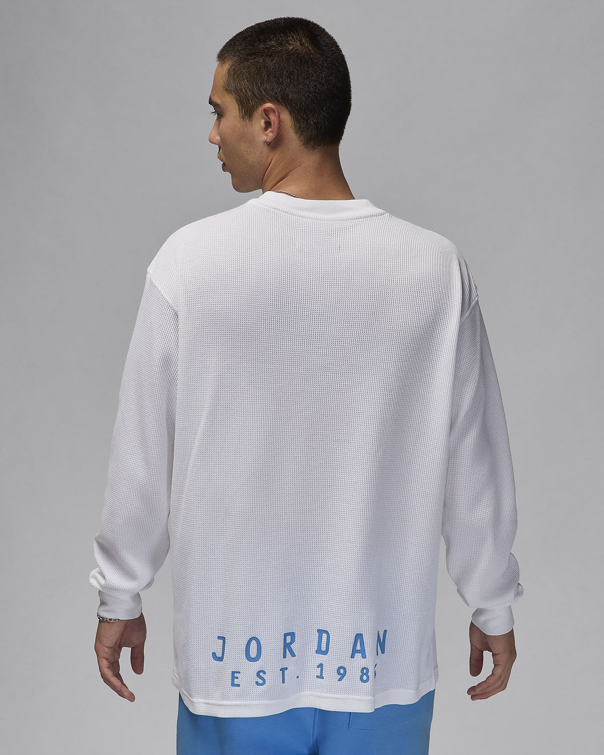 Jordan Essentials Long Sleeve Top White Legend Blue 2