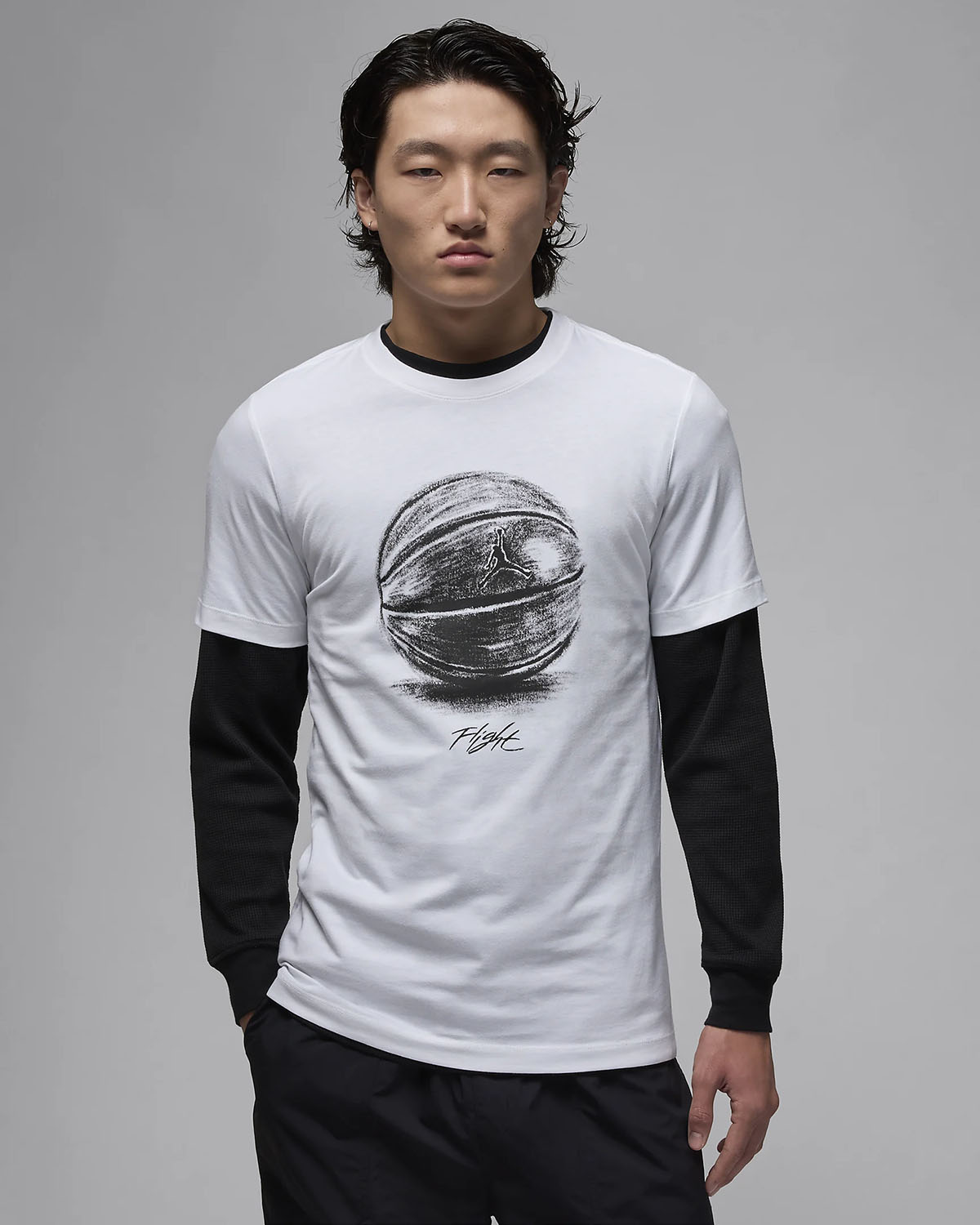 Jordan Flight T Shirt White Black 1