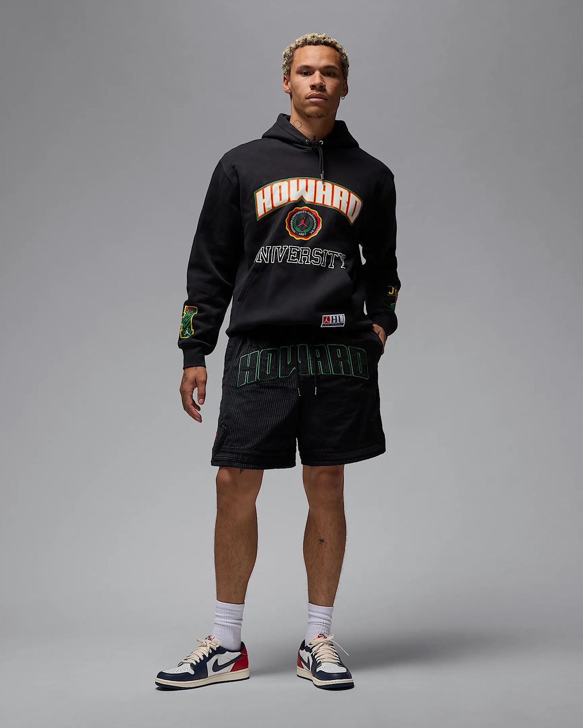 Jordan Howard University Hoodie and Diamond Shorts Outfit