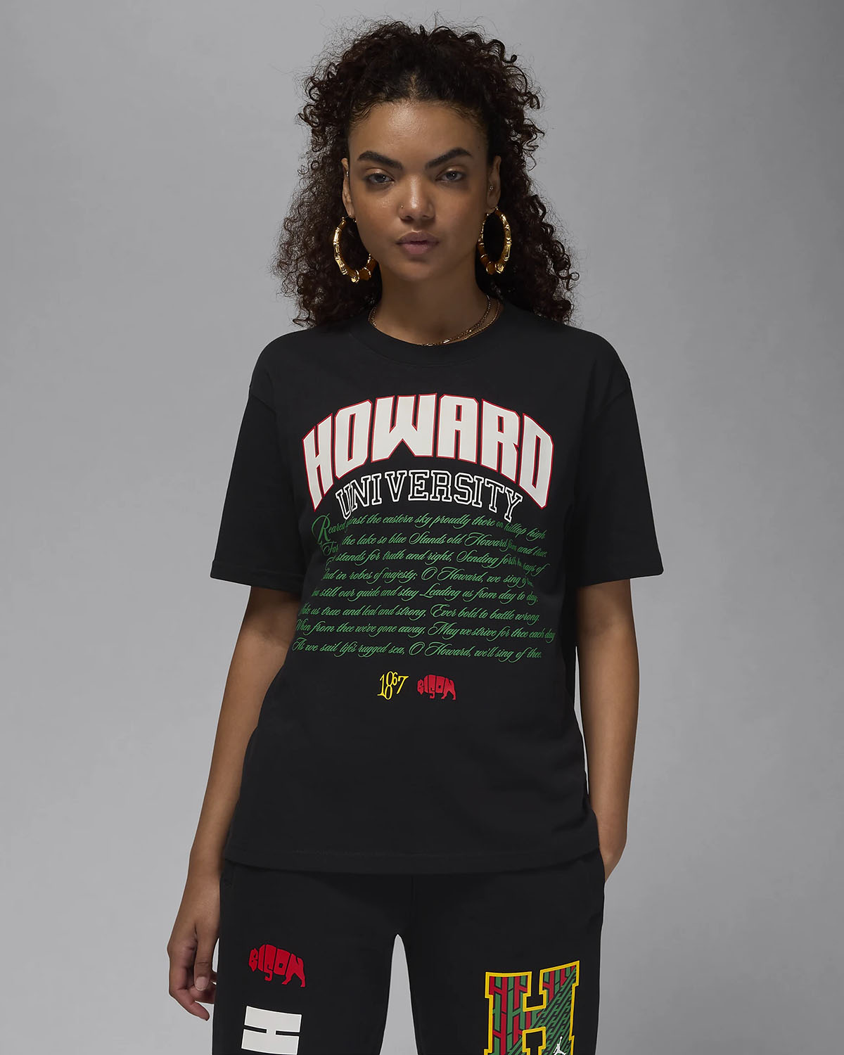 Jordan Howard University Womens T Shirt Black