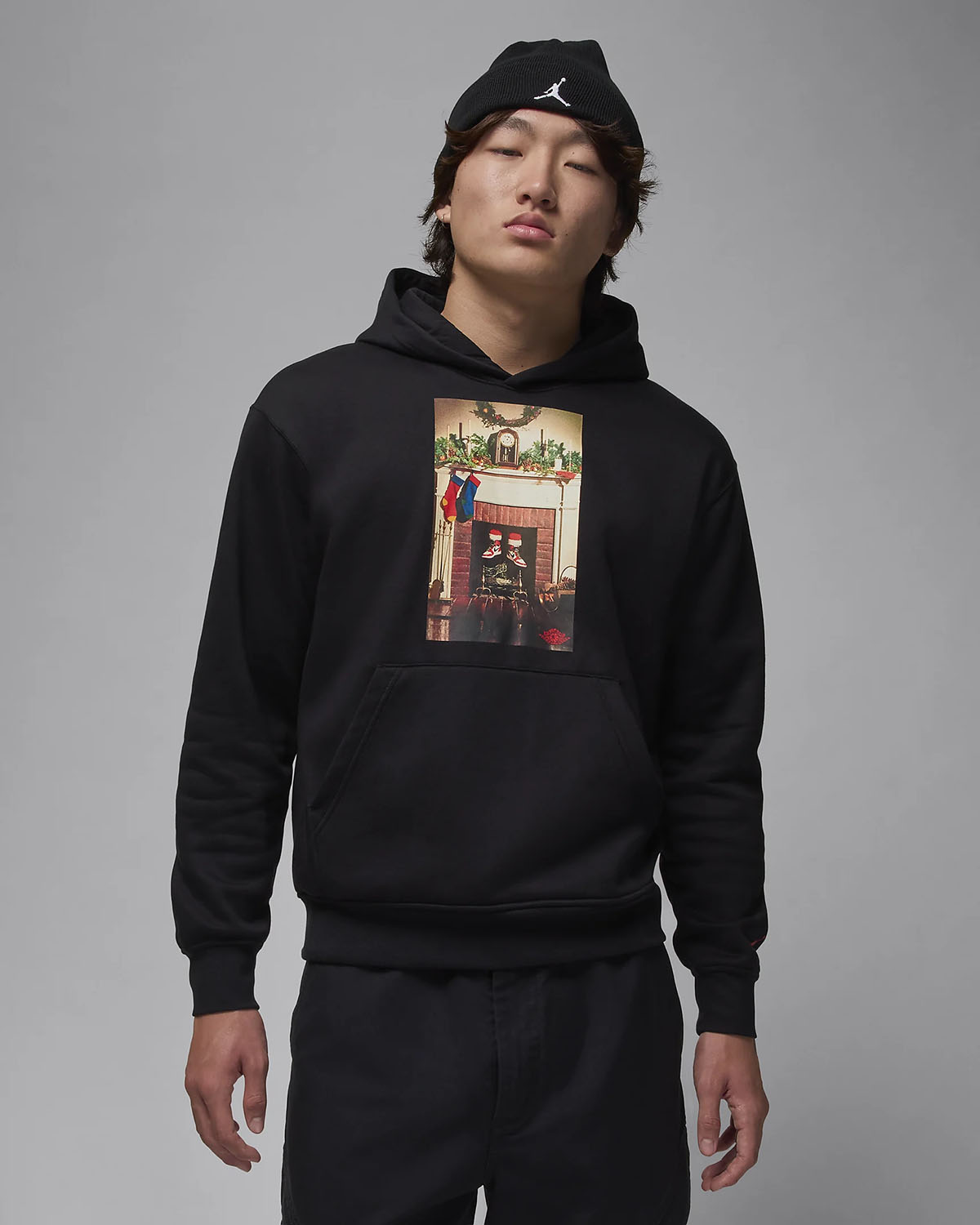 Jordan Jumpman Chimney Hoodie Black 1