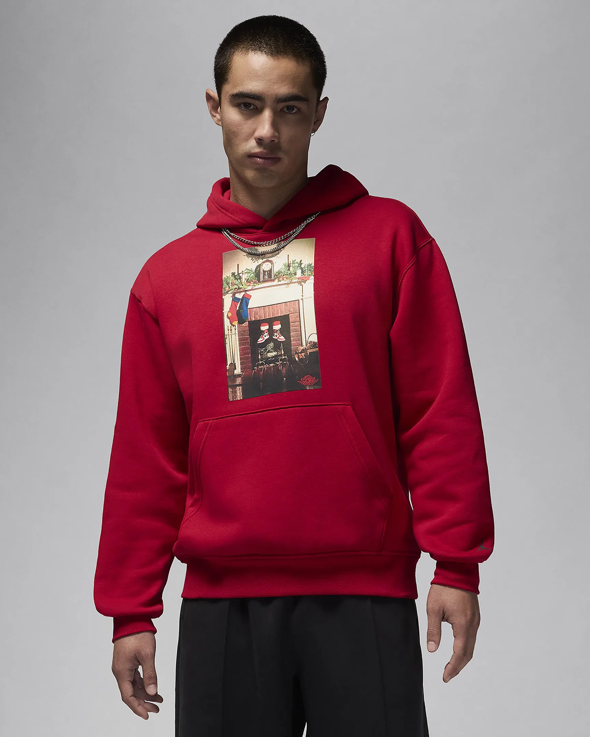 Jordan Jumpman Chimney Hoodie Gym Red 1