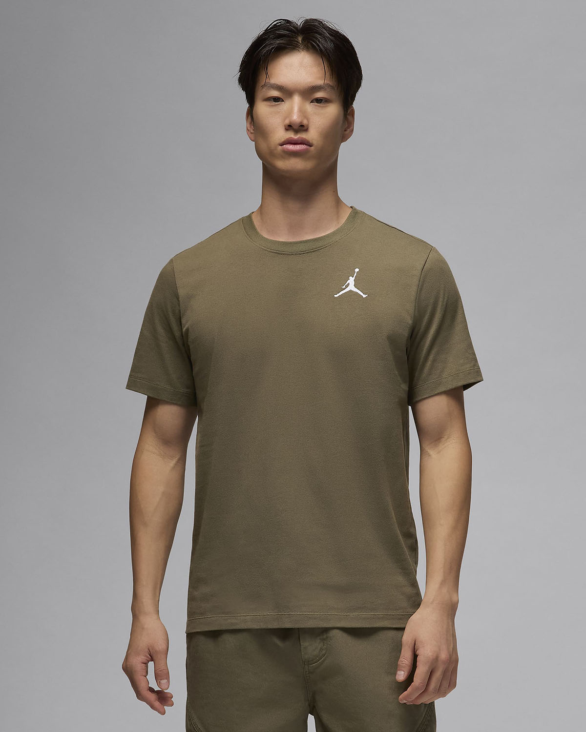 Jordan Jumpman Embroidered T Shirt Medium Olive 1