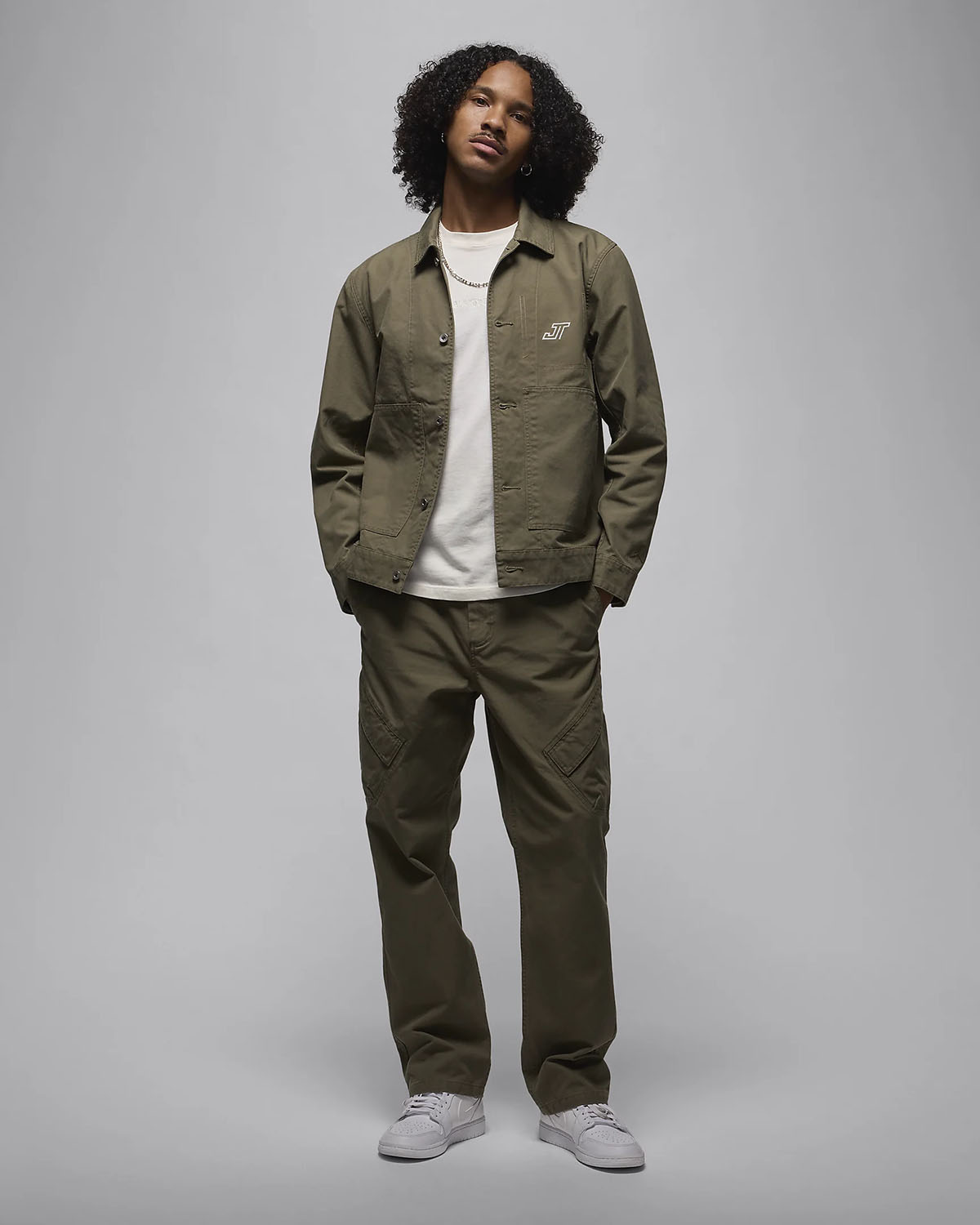 Jordan Tatum Chicago Jacket and Pants Medium Olive