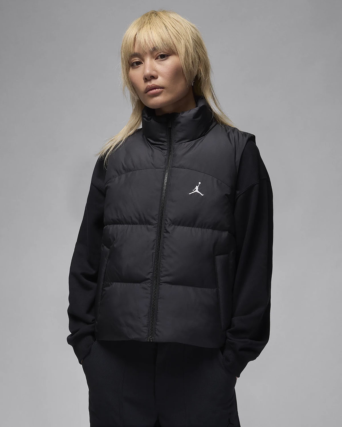 Jordan Womens Puffer Vest Black