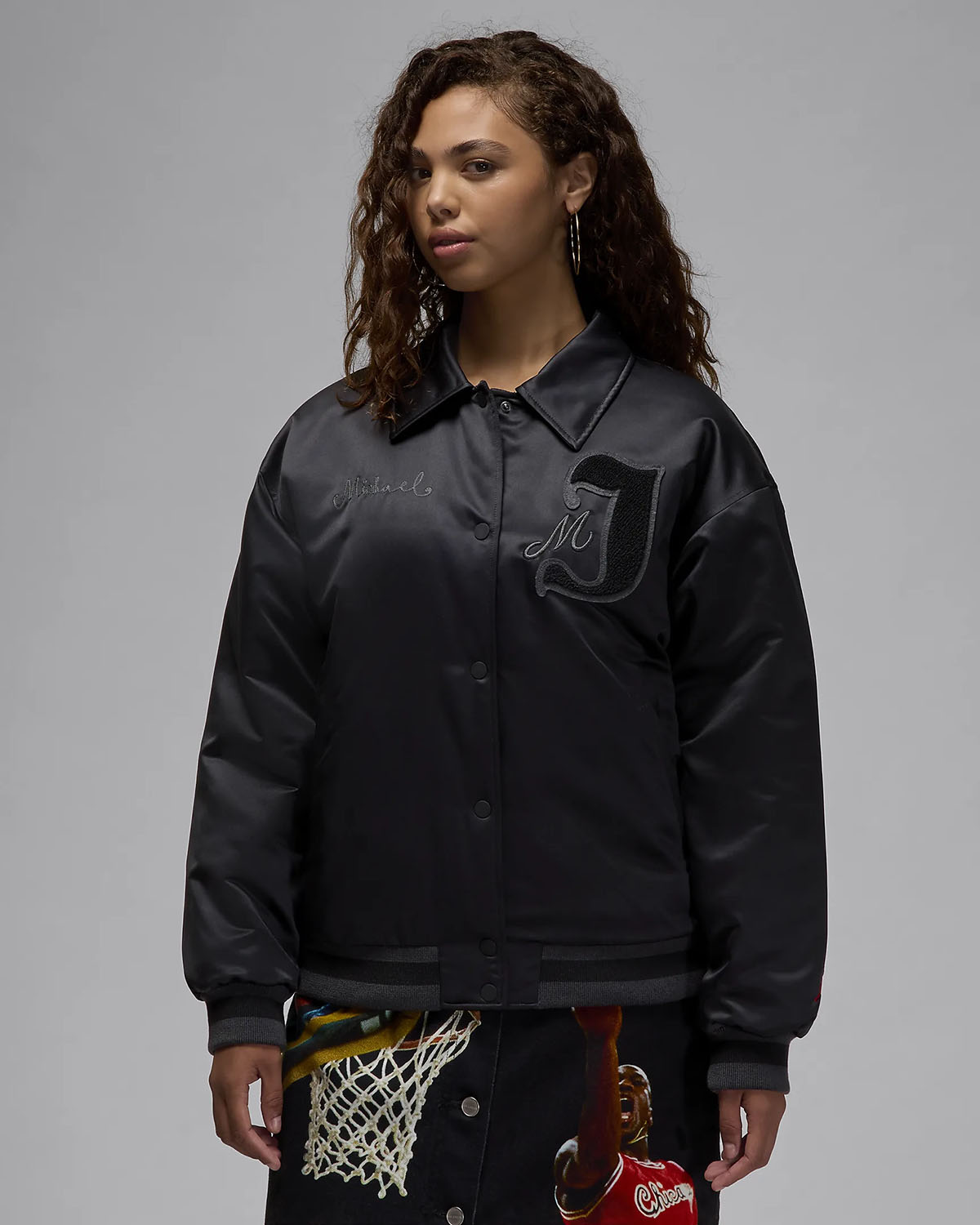 Jordan Womens Varsity Jacket Black