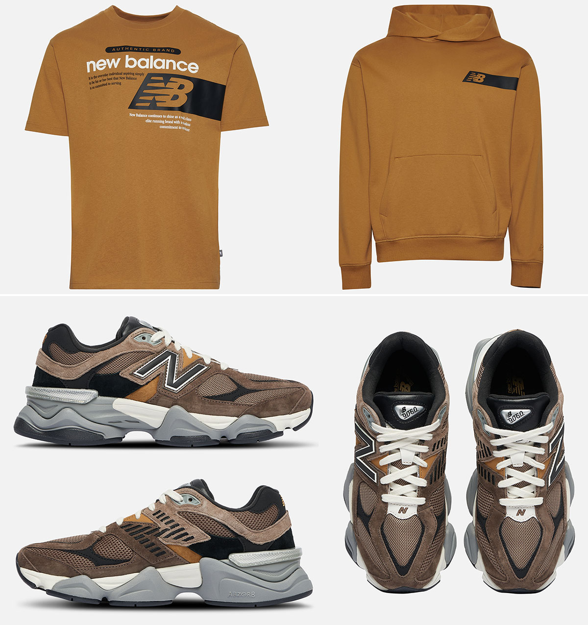 New Balance 9060 Dark Mushroom Outfits