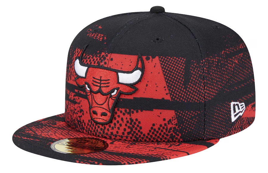 New Era Chicago Bulls 2024 Tip Off Black Red Fitted Hat 1