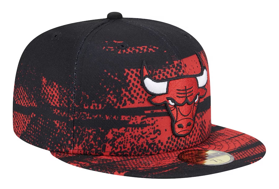 New Era Chicago Bulls 2024 Tip Off Black Red Fitted Hat 2