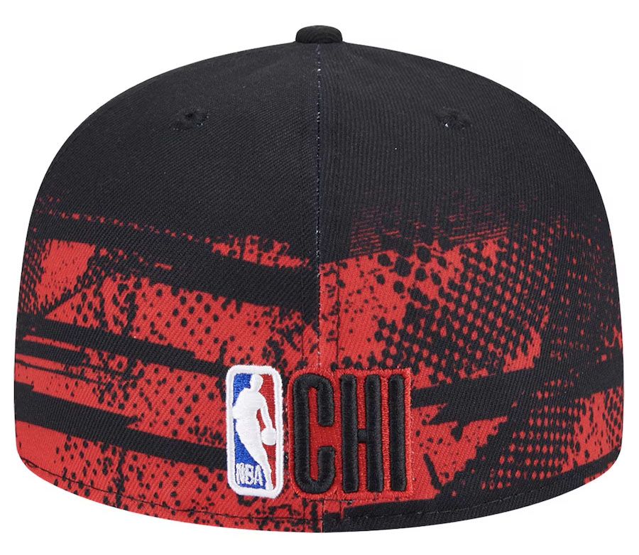 New Era Chicago Bulls 2024 Tip Off Black Red Fitted Hat 3